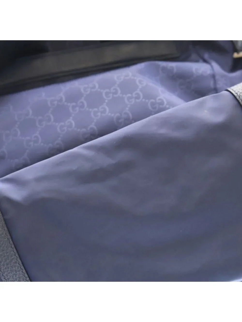 Gucci Gglogo Nylon Backpack Blue - Picture 6 of 6